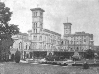 Casa de Osborne na época de Victoria, 1901.