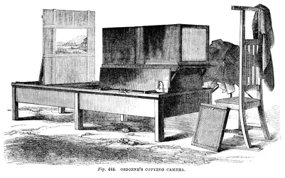 Câmera de cópia de Osbornes, 1866