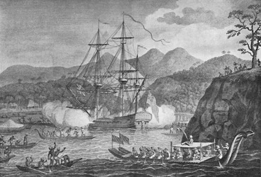 Otaheite rendeu-se ao capitão Wallis, 1773, 1904