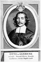 Otto von Guericke, inventor, engenheiro e físico alemão, 1672