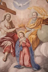 Igreja de Nossa Senhora da Assunção. Coroação de Maria, Cordon, França