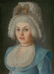RETRATO DE UMA SENHORA EM BONNET RENDA