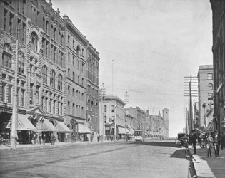 Pacific Avenue, Tacoma, Washington, EUA, c1900.