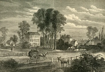 Paddington Green em 1750, c1876.