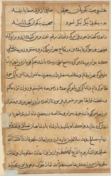 Página de Tales of a Parrot Nome: página de texto, c. 1560.