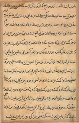 Página de Tales of a Parrot Nome: página de texto, c. 1560.