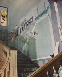 Fresco pintado para uma escada, 1933