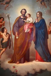 Pintura em Santuario di Maria Ausiliatrice, Valdocco , Turim, Itália