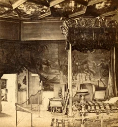 Palácio de Holyrood. Quarto da rainha Marys, c1912.