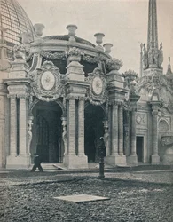 Exposição Internacional Panamá-Pacífico: entrada principal do Palácio da Horticultura, 1915