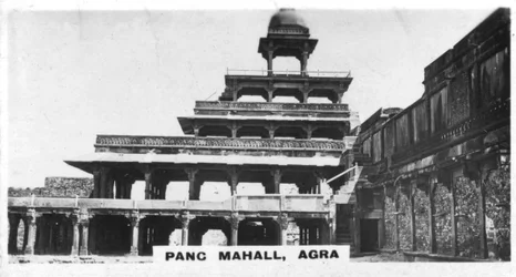 Panch Mahal, Fatehpur Sikri, Agra, Índia, c1925