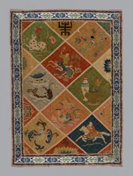 Tecido de vestido de painel, China, dinastia Qing 1644-1911, 18751900.