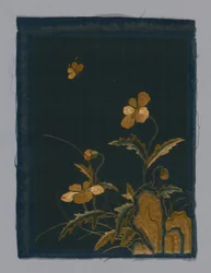 Tecido para móveis de painel, China, período Kangxi, dinastia Qing 1644-1911, 180050.