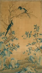 Tecido para móveis de painel, China, dinastia Qing 1644-1911, 17501800.