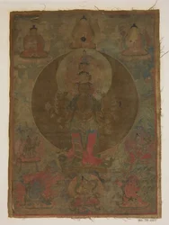 Painel de Pintura de um Guanyin Mil-Armed, data desconhecida.