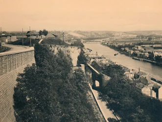Panorama do Meuse visto da estrada Merveilleuse, c1900