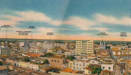 Panorama do setor central de Barranquilla, c1940s