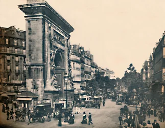 Paris. - Porte Saint-Denis e Les Boulevards. - LL, c1910.