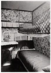Cabine de passageiros à noite, LZ 127 Graf Zeppelin, 1933