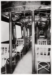 Cabine de passageiros do Zeppelin LZ7 Deutschland I, 1909 1933