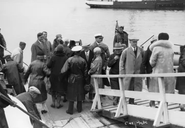 Navio de passageiros apostou em Molde, Noruega, 1929