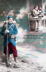 Paciência, coragem, espero que meu coração esteja perto de você, 1914-1918