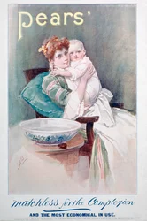 Anúncio de sabão de peras, 1900