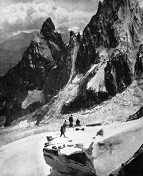 Pergunte cume Mont-Blanc, França, no início do século 20