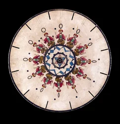 Fenakistiscópio (Fenakistoscópio) disco mostrando um malabarista, c 1830