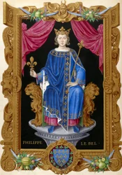 Philippe IV le Bel de Recueil des rois de France, de Jean Du Tillet (século XVI).