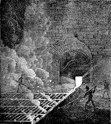 Obras de ferro e ponte de Phoenix, Phoenixville, Pensilvânia, 1873