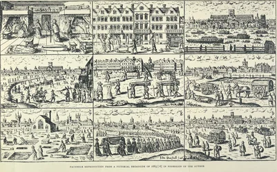 Representação pictórica da Grande Peste, 1665