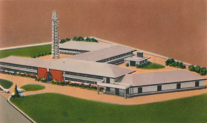 Fábrica de cigarros Pielroja, Colombian Tobacco Co. Inc., Barranquilla, c1940s