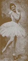 Pierina Legnani como Odette no Ballet Swan Lake
