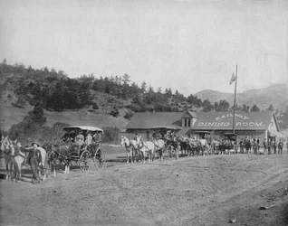 Pikes Peak Col. Estrada com pedágio, c1897.