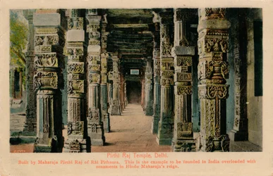Templo de Pirthi Raj, Deli, c1900