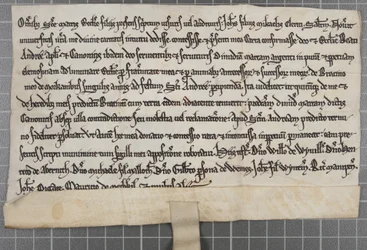 Pittance escreve: Carta concedendo esmolas à Igreja de Santo André Apóstolo