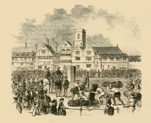 Local de execução, Old Smithfield, 1890.
