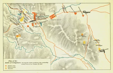Plano da Batalha de Sekigahara, 21 de outubro de 1600, 1903.