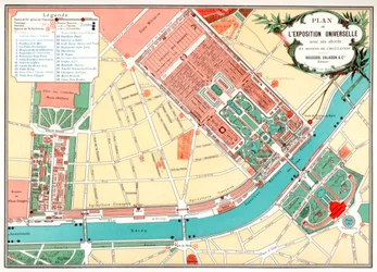 Plano da Exposição Universal, Paris, 1889