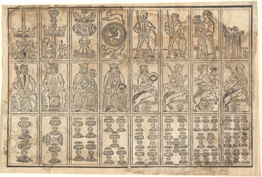 Cartas de jogar, século XV.
