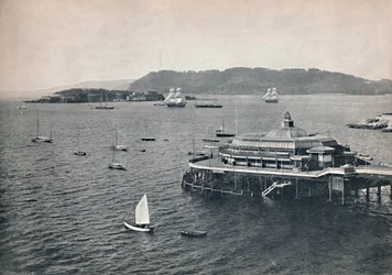 Plymouth - o cais, 1895