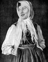 Mulher polonesa em trajes tradicionais, 1936