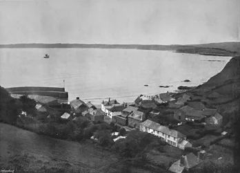 Polkerris - uma vila remota da Cornualha, 1895