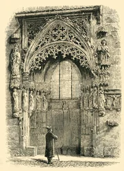Alpendre da Igreja de St. Sebalds, Nuremberg, 1890.