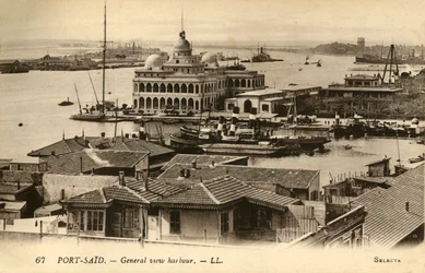 Port-Said. - Vista geral do porto. - LL., C1918-c1939.