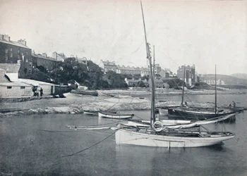 Port St. Mary - a cidade e o porto, 1895