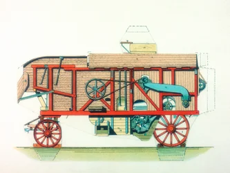 Debulhadora portátil, c1910