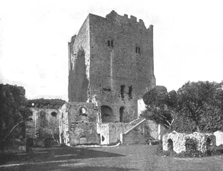 Castelo de Portchester, Portsmouth, Hampshire, 1894.