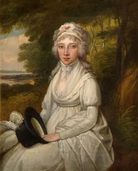 Retrato de uma senhora da família Osler, 1780-1800.